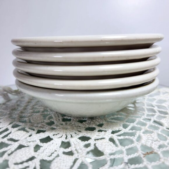 Vandesca Small Bowls Syracuse China Set of 5 Dessert Dishes Restaurant Ware - Picture 10 of 10
